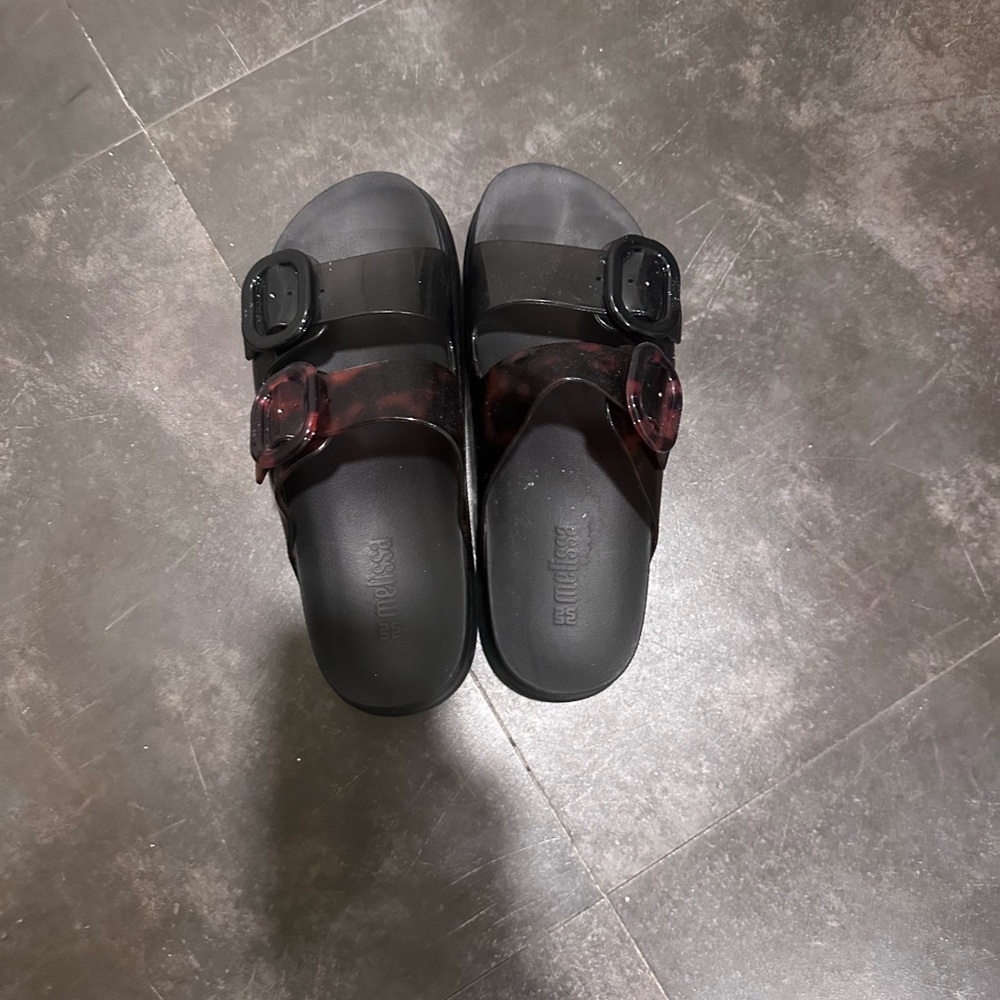 Melissa Black and Brown Platform Sandals - Picture 5 of 5